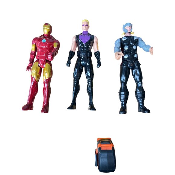 Marvel Avengers Action Figures Set Of 3: Thor Hawkeye & Ironman 2013 Hasbro SA C - Picture 5 of 7